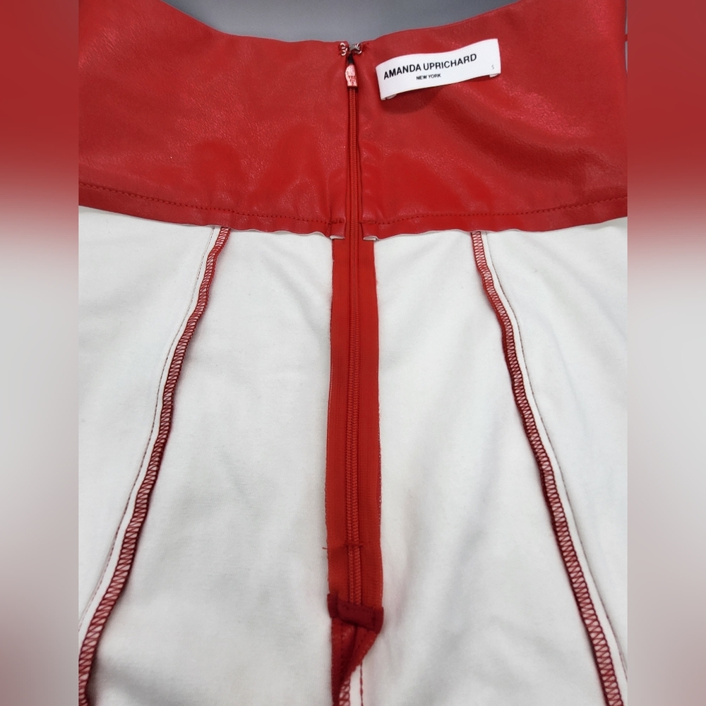 Amanda Uprichard Romana Pants in Lipstick - Picture 9 of 10